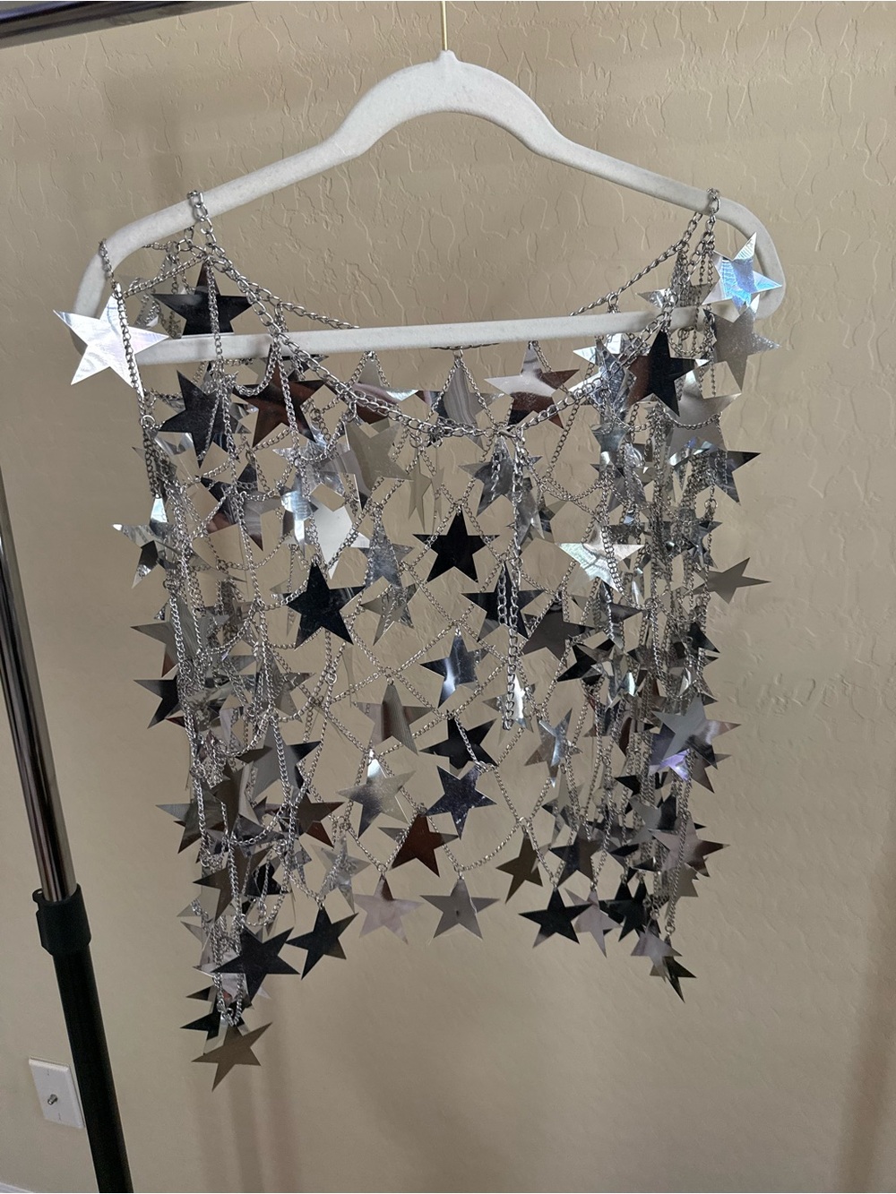 Silver Star Fringe Chain Skirt - Picture 4 of 4